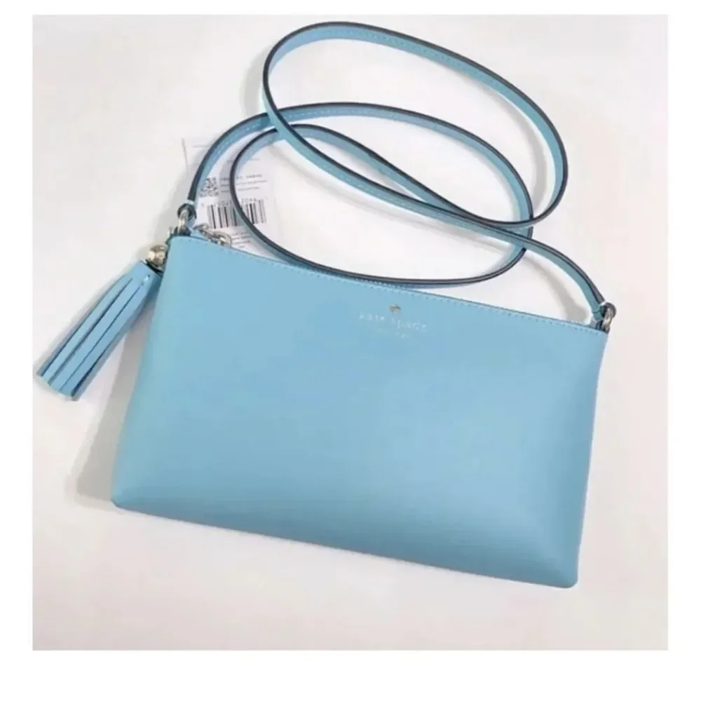 kate spade Light Blue Leather Crossbody Bag